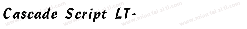 Cascade Script LT字体转换